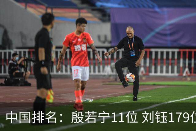 中国排名：殷若宁11位 刘钰179位许赢上涨2位